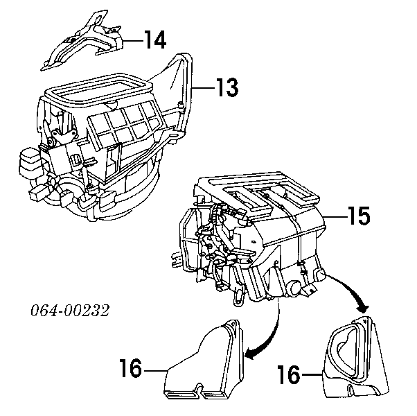 Caja de ventilador habitáculo completo Land Rover Discovery 2 (LJ ,LT)