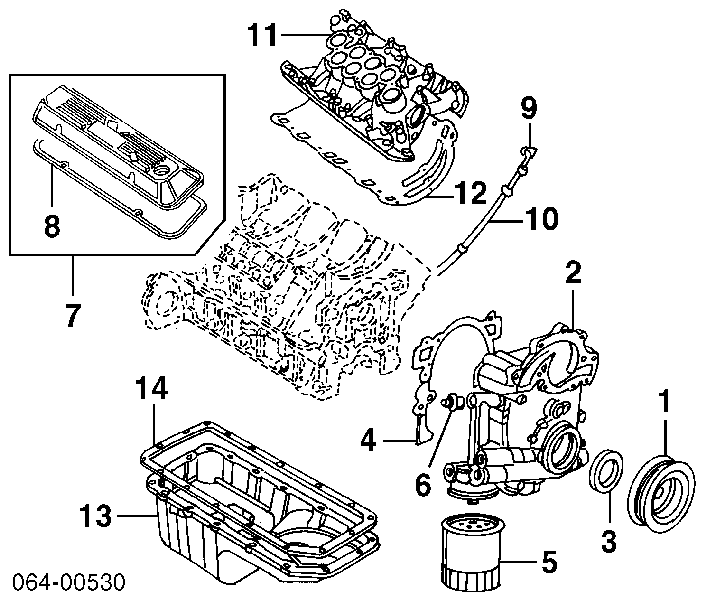 KO-024 Japan Parts tapa (tapón del depósito de combustible)