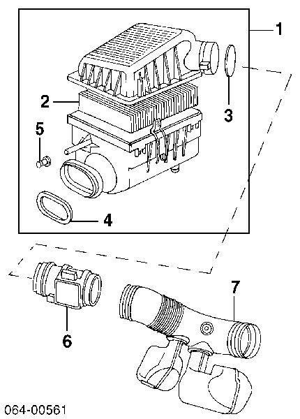 Sensor De Flujo De Aire/Medidor De Flujo (Flujo de Aire Masibo) MHK100800 Land Rover