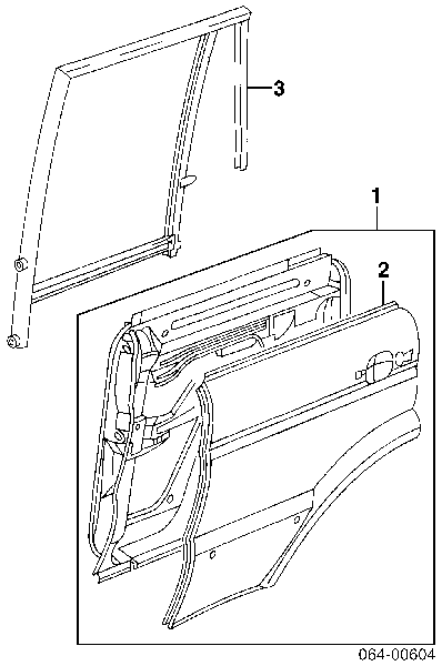 Puerta trasera izquierda para Land Rover Discovery (LJ ,LT)