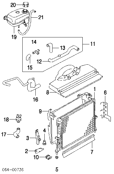 Armazón radiador para Land Rover Discovery (LJ ,LT)
