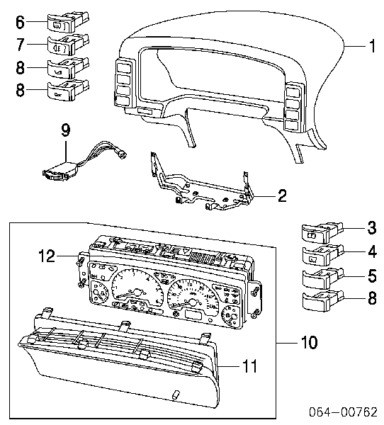 Interruptor de la luz antiniebla Land Rover Discovery 2 (LJ ,LT)