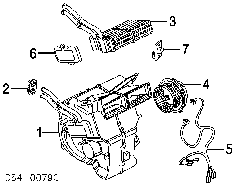 Motor eléctrico, ventilador habitáculo JGC500030 Land Rover