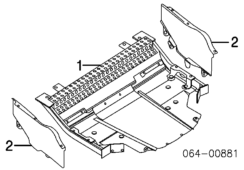 KRN100320 Land Rover Protección derecha del motor