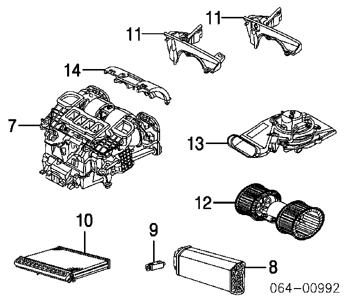 JNB000060 Land Rover ventilador habitáculo