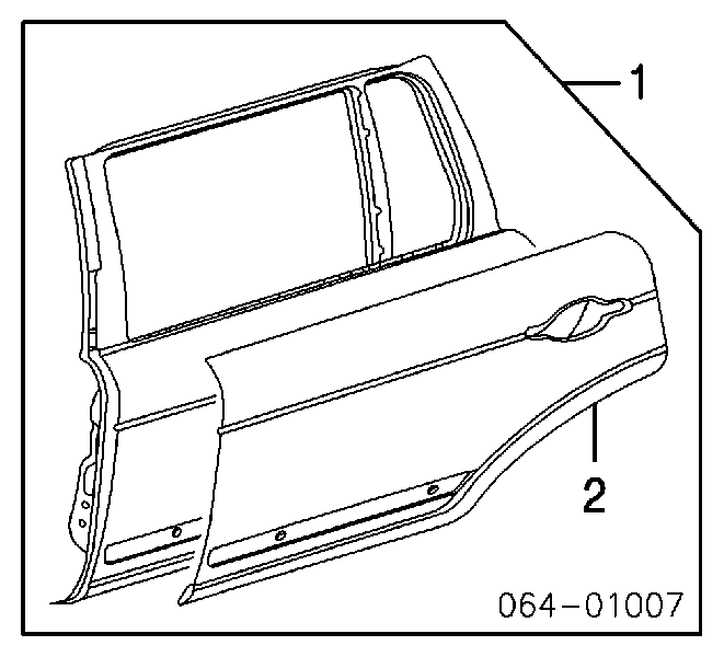 Puerta trasera izquierda Land Rover Range Rover 3 (L322)