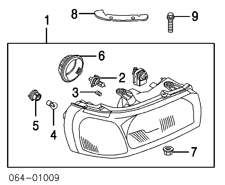 XBC001750 Land Rover faro izquierdo