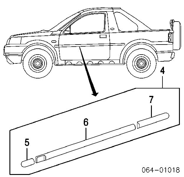 STC7912 Land Rover juego de molduras de puerta