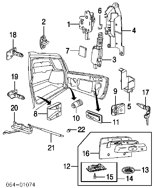 ASR1958 Land Rover amortiguador maletero