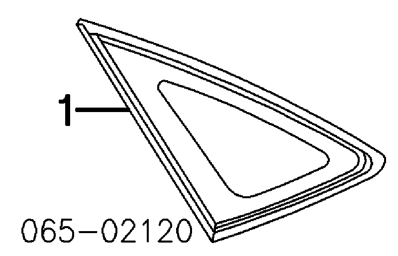 6272048230 Toyota ventanilla costado superior izquierda (lado maletero)