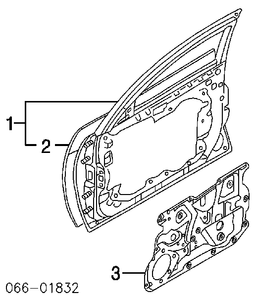 H0100CG0MM Nissan puerta delantera derecha