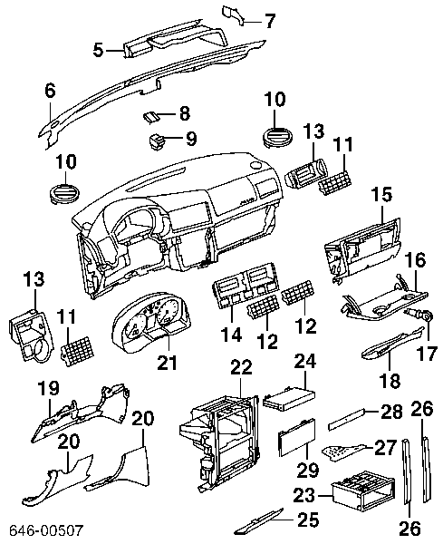 Rejilla de limpiaparabrisas para Volkswagen Golf (1J5)