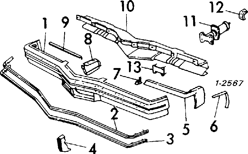 15958694 General Motors clips de fijación de parachoques trasero