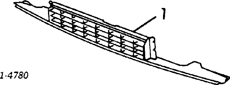 94218027 Opel clips de fijación para rejilla de radiador de panel