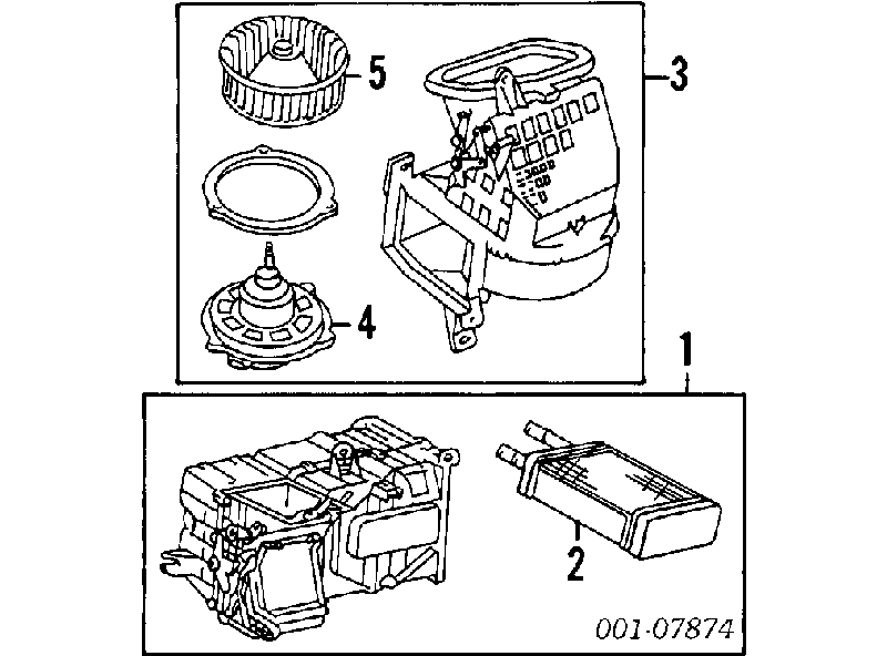 94843830 General Motors motor eléctrico, ventilador habitáculo