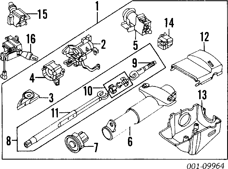 26057095 General Motors Cruceta de la columna de dirección