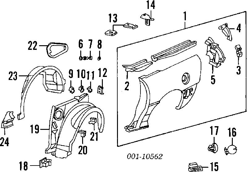 Rejilla De Ventilacion para Chevrolet Captiva (C100)