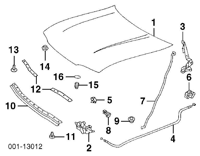 94842841 General Motors clips de fijación de pasaruedas de aleta delantera