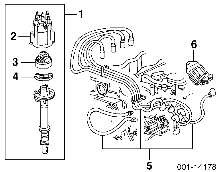 Rotor del distribuidor de encendido 10467546 General Motors