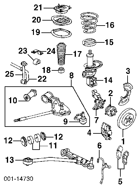 18024924 General Motors pastillas de freno delanteras