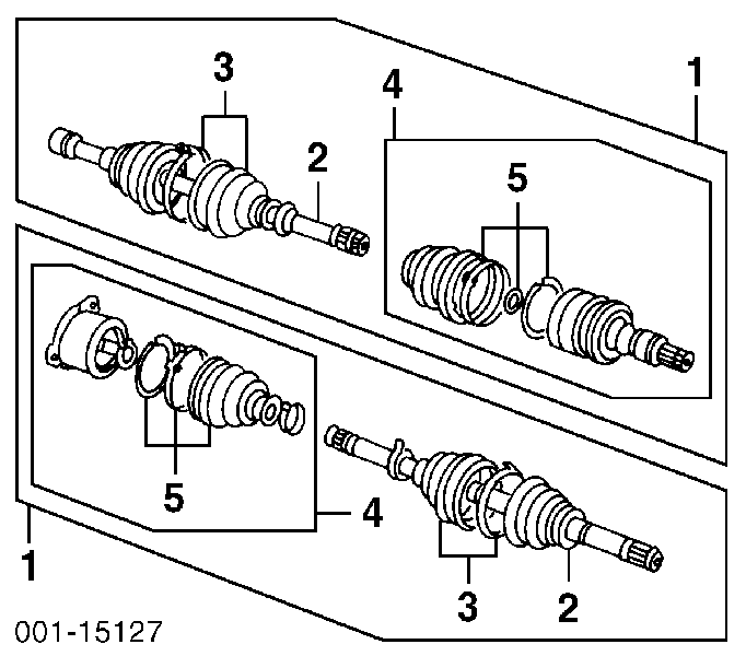 Árbol de transmisión delantero derecho VKJC6973 SKF