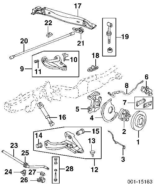 Amortiguador delantero 20701 Market (OEM)