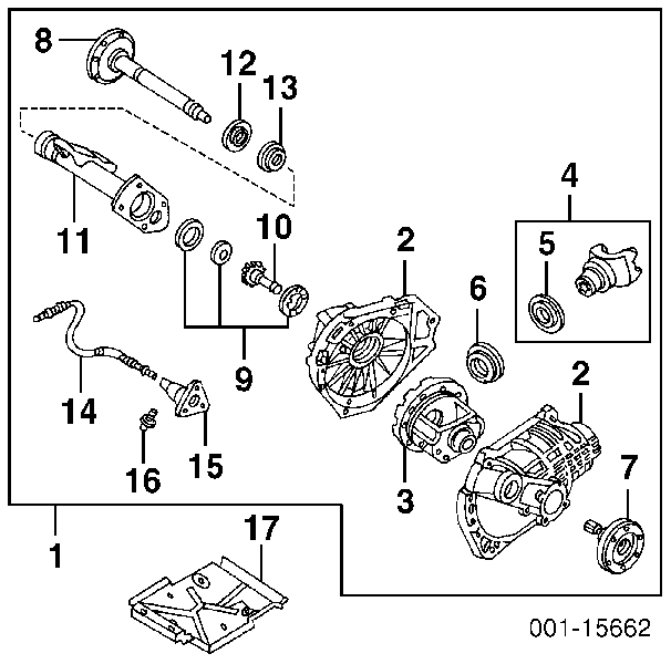 Anillo retén de semieje, eje delantero 710491 Timken