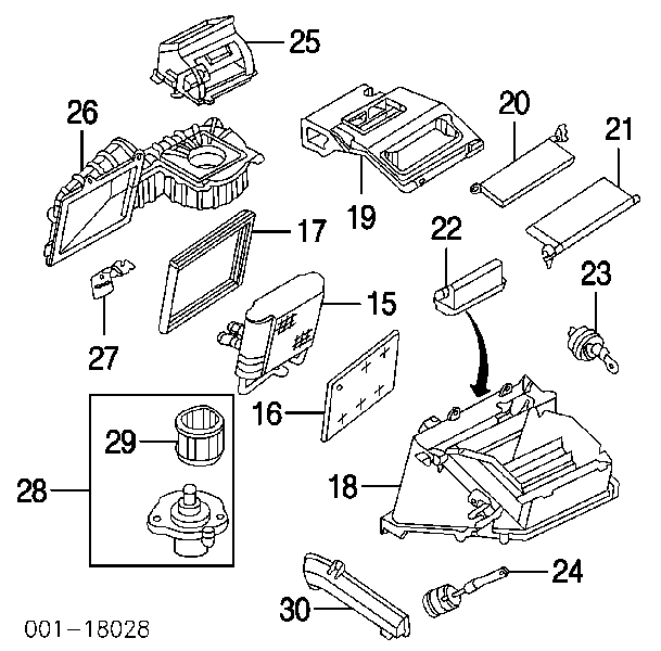 52498951 General Motors motor eléctrico, ventilador habitáculo