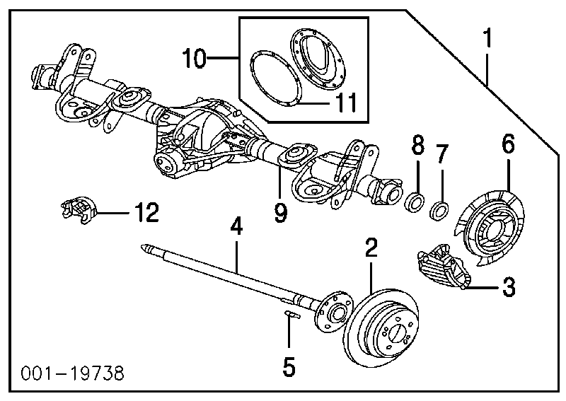 88935752 General Motors pastillas de freno traseras