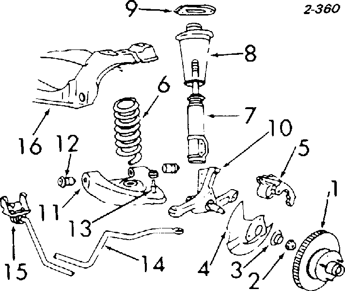 E6ZZ5A486A Ford soporte de barra estabilizadora delantera