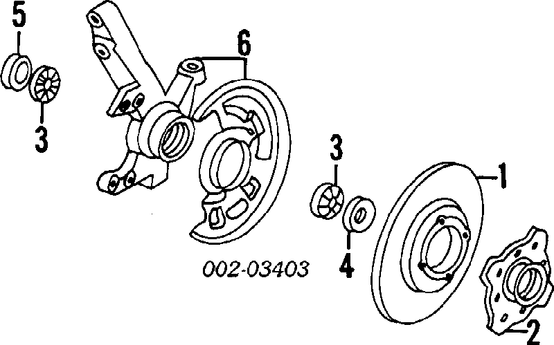 E8BZ1125A Ford freno de disco delantero