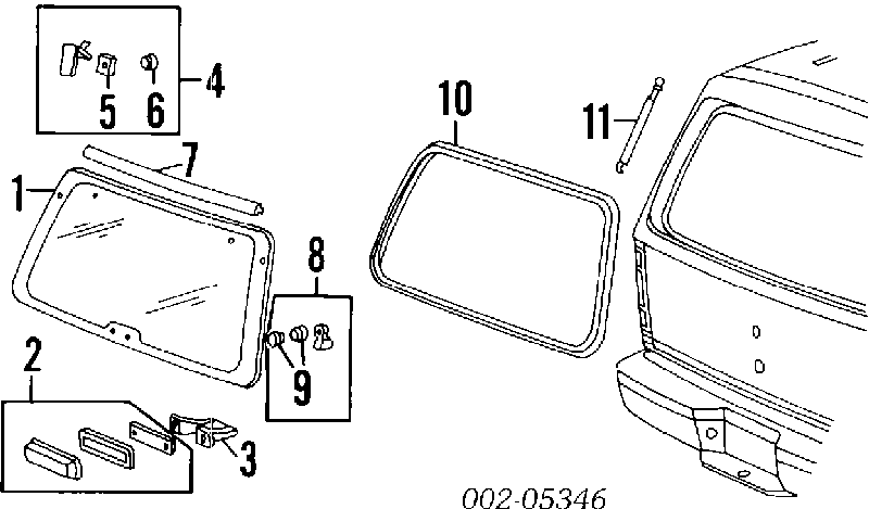 Amortiguador Para Porton Trasero (3/5 Puertas Traseras (Lisas) para Ford Explorer 