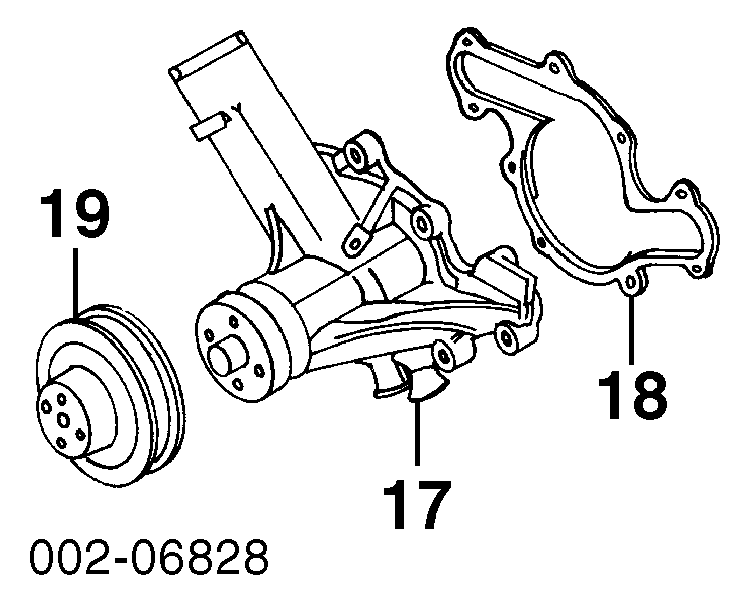 F42Z8501A Ford bomba de agua