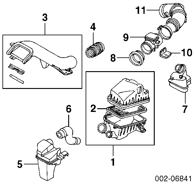 Sensor De Flujo De Aire/Medidor De Flujo (Flujo de Aire Masibo) FS1513215 Mazda