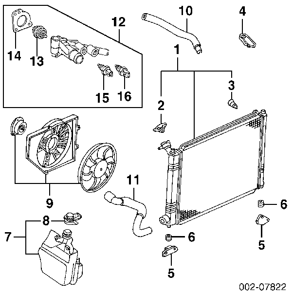 Sensor de temperatura del refrigerante 295153 EFI