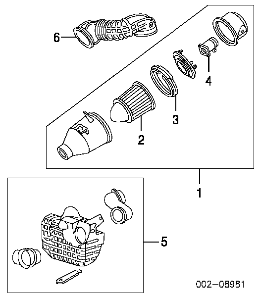 F5OY-9601-A Ford filtro de aire