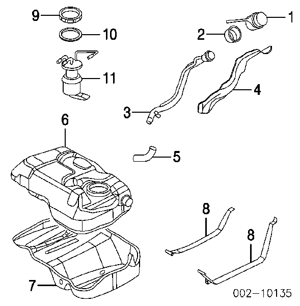 YL8Z9H307AE Ford bomba de combustible eléctrica sumergible