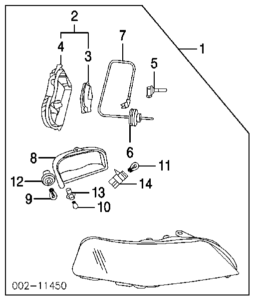 3W1Z13N021BA Ford bombilla halógena