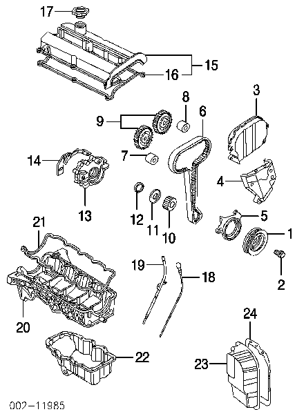 988Z6268B2A Ford Correa dentada