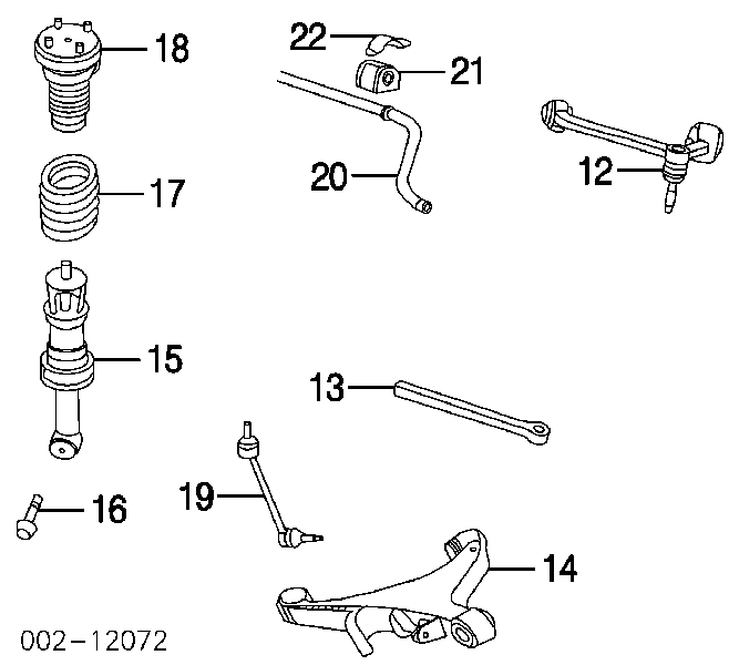 Brazo suspension (control) trasero inferior izquierdo XR88760 Jaguar