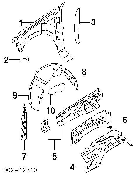 Guardabarros delanteros derecho Ford Explorer SUV (2001 - 2005) precio, desde 333,58 EUR