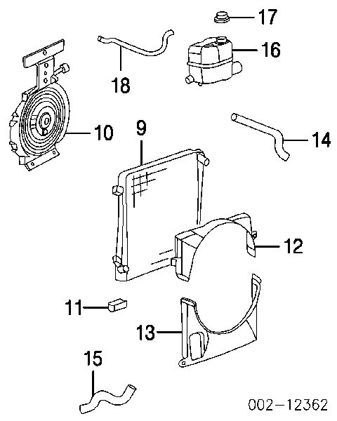 Radiador refrigeración del motor 3271081 Polcar