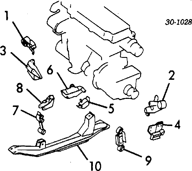 1137001E06 Nissan soporte de motor trasero