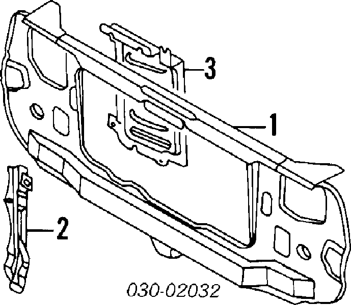 6250004A00 Nissan soporte de radiador completo