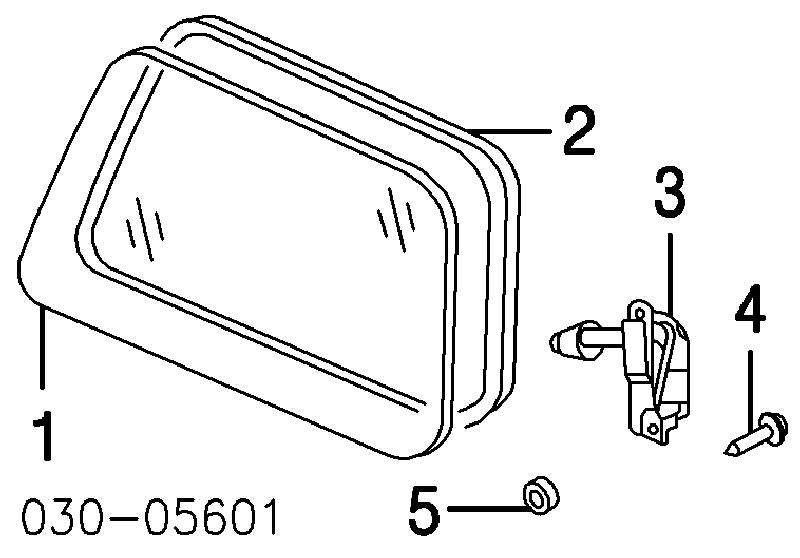 Ventanilla costado superior izquierda (lado maletero) para Nissan Armada (TA60)