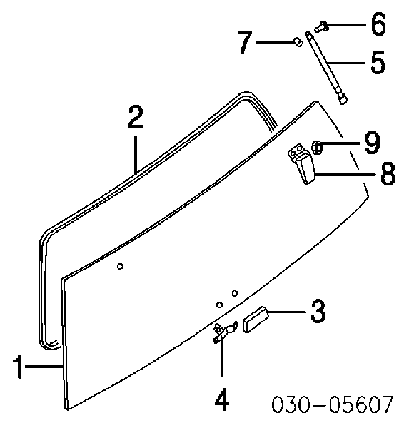 Cerradura de vidrio del maletero para Infiniti QX56 (JA60)