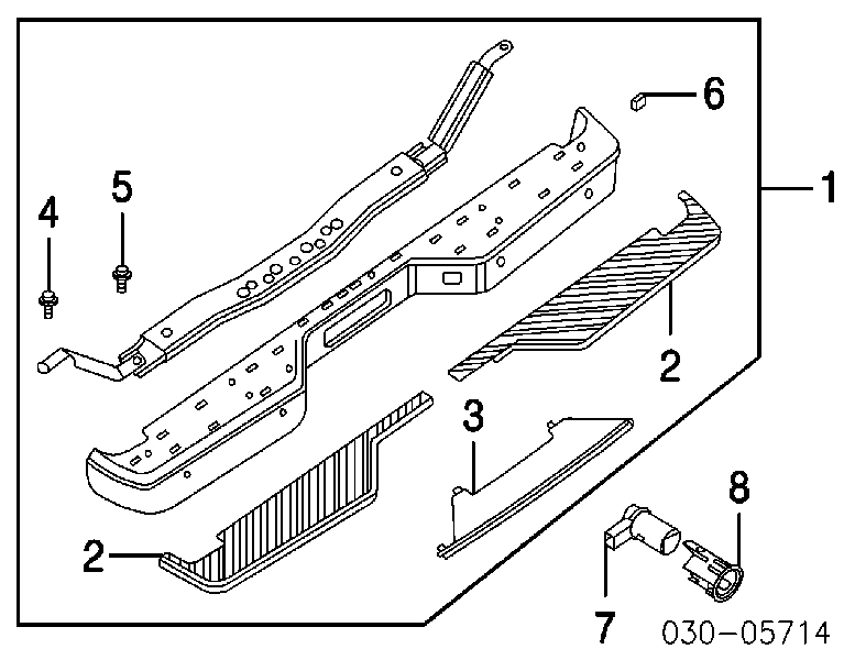 259947S200 Nissan sensor alarma de estacionamiento trasero