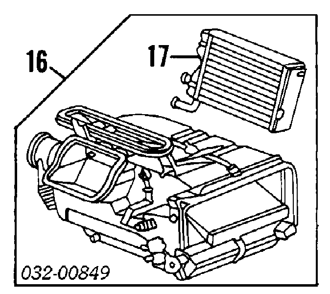 Radiador interior para Honda Accord III CA4, CA5