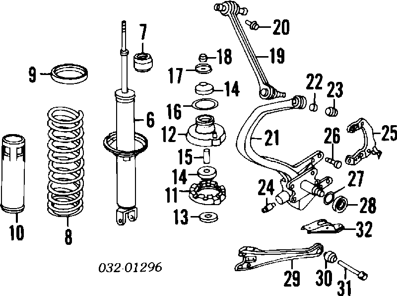 Silentblock de mangueta trasera 52622SE0003 Honda