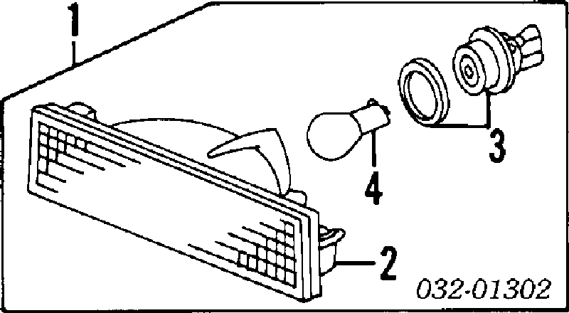 Luz de gálibo izquierda para Honda Accord (CA4, CA5)